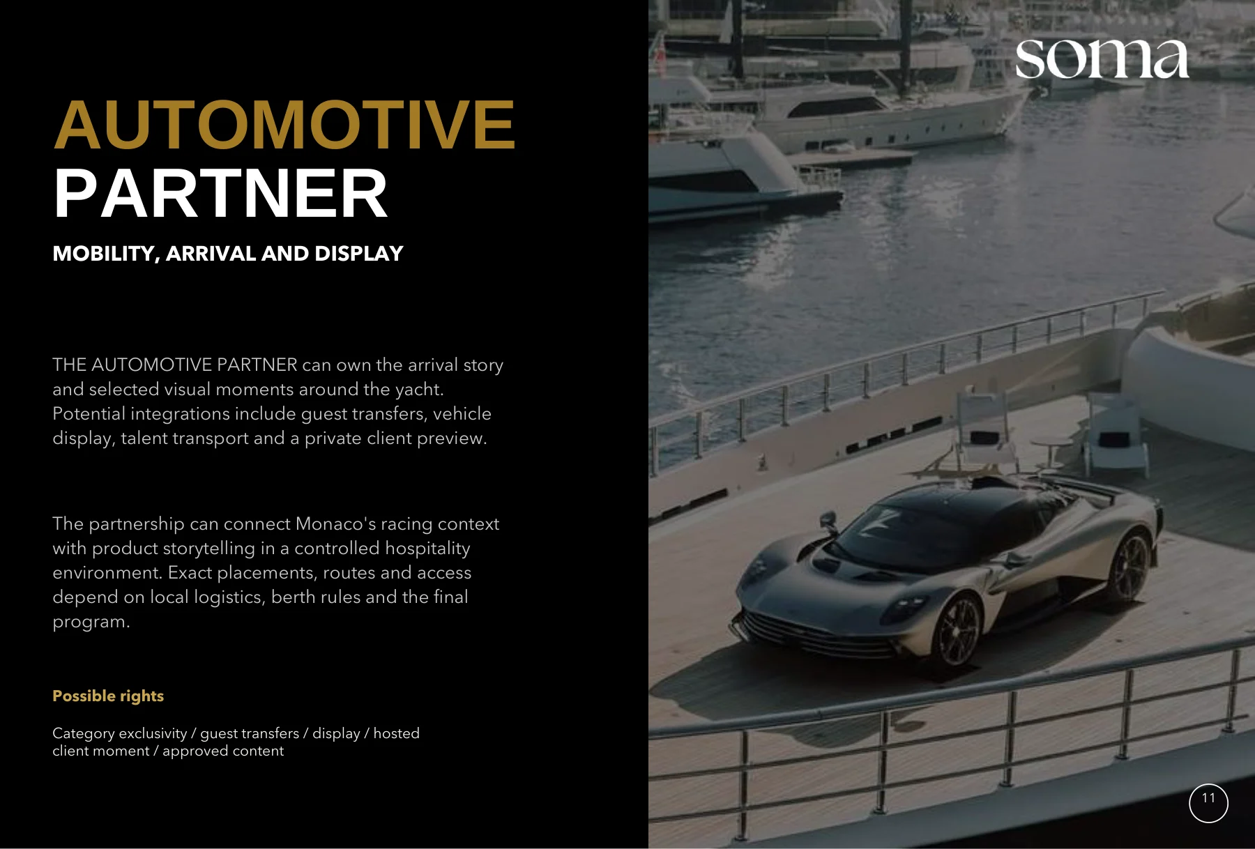 Automotive partner — mobility, arrival and display