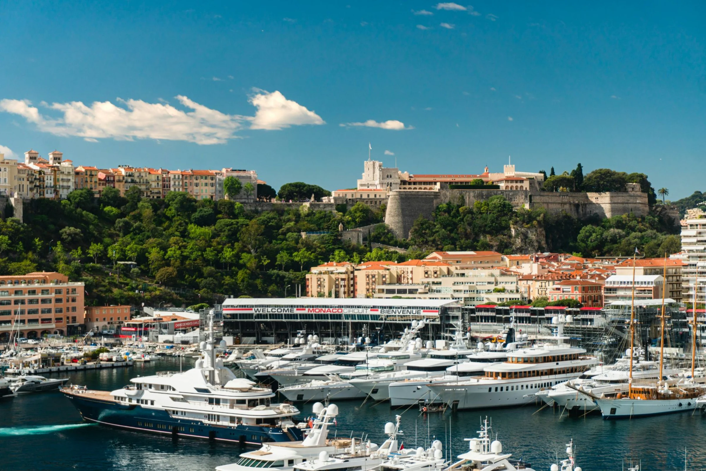 Port Hercules during the Monaco Grand Prix